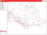 Honolulu Hawaii Zip Code Wall Map (Basic Style) by MarketMAPS - MapSales