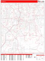 Orlando Florida Zip Code Wall Map Basic Style By MarketMAPS MapSales