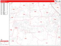 Pearland Wall Map Zip Code