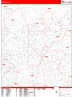 Roswell Wall Map Zip Code