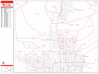 Salt Lake City Utah Zip Code Wall Map (Basic Style) by MarketMAPS ...