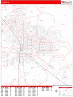 Tucson Wall Map Zip Code