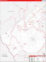 Abbeville, Sc Carrier Route Wall Map