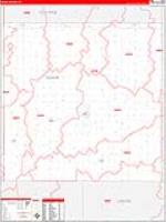 Adair, Ia Carrier Route Wall Map