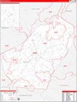 Adair, Ky Carrier Route Wall Map