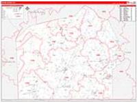 Adams, Pa Carrier Route Wall Map