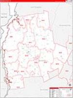 Addison, Vt Carrier Route Wall Map