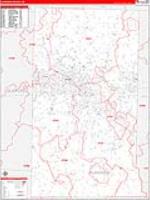 Alamance, Nc Carrier Route Wall Map