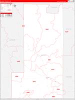 Albany, Wy Wall Map Zip Code