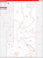 Albany, Wy Carrier Route Wall Map