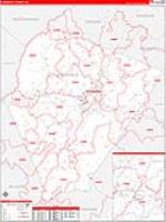 Albemarle, Va Carrier Route Wall Map