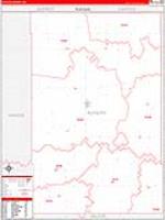 Alfalfa, Ok Carrier Route Wall Map