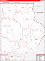 Allamakee, Ia Carrier Route Wall Map