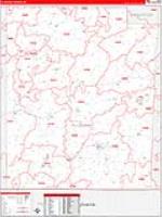 Allegany, Ny Carrier Route Wall Map