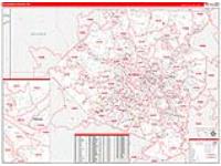 Allegheny, Pa Carrier Route Wall Map