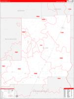 Allen County, LA Zip Code Wall Map Basic Style by MarketMAPS - MapSales
