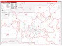 Allen, Oh Carrier Route Wall Map