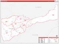 Amador, Ca Carrier Route Wall Map