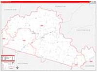 Amelia, Va Carrier Route Wall Map