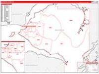Anchorage Borough (), Ak Carrier Route Wall Map