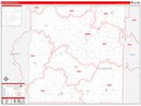 Anderson, Ks Carrier Route Wall Map