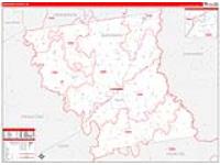 Anderson, Tx Carrier Route Wall Map