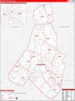 Androscoggin, Me Carrier Route Wall Map