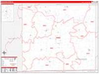 Appanoose, Ia Carrier Route Wall Map