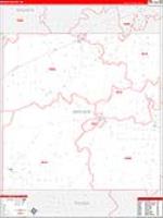 Archer, Tx Carrier Route Wall Map