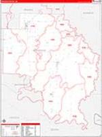 Arkansas, Ar Carrier Route Wall Map