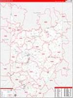 Armstrong, Pa Carrier Route Wall Map