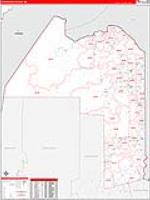 Aroostook, Me Carrier Route Wall Map