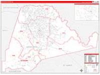Ascension Parish (), La Carrier Route Wall Map