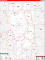 Ashland, Oh Carrier Route Wall Map