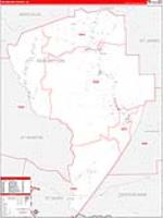 Assumption Parish (), La Carrier Route Wall Map