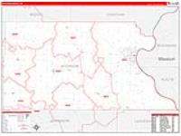 Atchison, Ks Carrier Route Wall Map