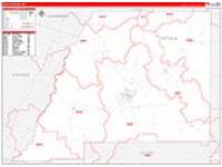 Attala, Ms Carrier Route Wall Map