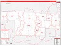 Audrain, Mo Carrier Route Wall Map