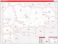 Auglaize, Oh Carrier Route Wall Map