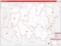Autauga, Al Carrier Route Wall Map