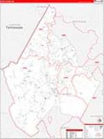 Avery, Nc Carrier Route Wall Map