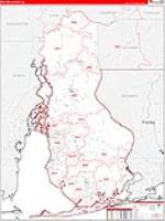 Baldwin, Al Carrier Route Wall Map