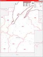 Baraga, Mi Carrier Route Wall Map