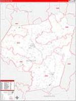 Barbour, Wv Carrier Route Wall Map