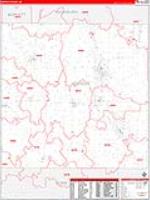 Barron, Wi Carrier Route Wall Map