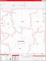 Barton, Ks Carrier Route Wall Map