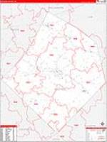 Bastrop, Tx Carrier Route Wall Map