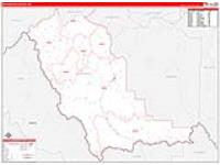 Beaverhead, Mt Carrier Route Wall Map