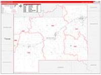 Beckham, Ok Carrier Route Wall Map