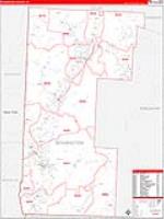 Bennington, Vt Carrier Route Wall Map